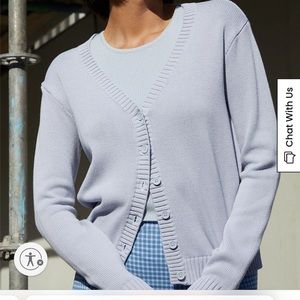 Brandy melville john galt light blue billie cardigan sweater